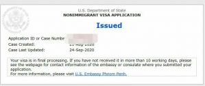 CS专业学生柬埔寨申请美国留学签证，审核一个月后通过